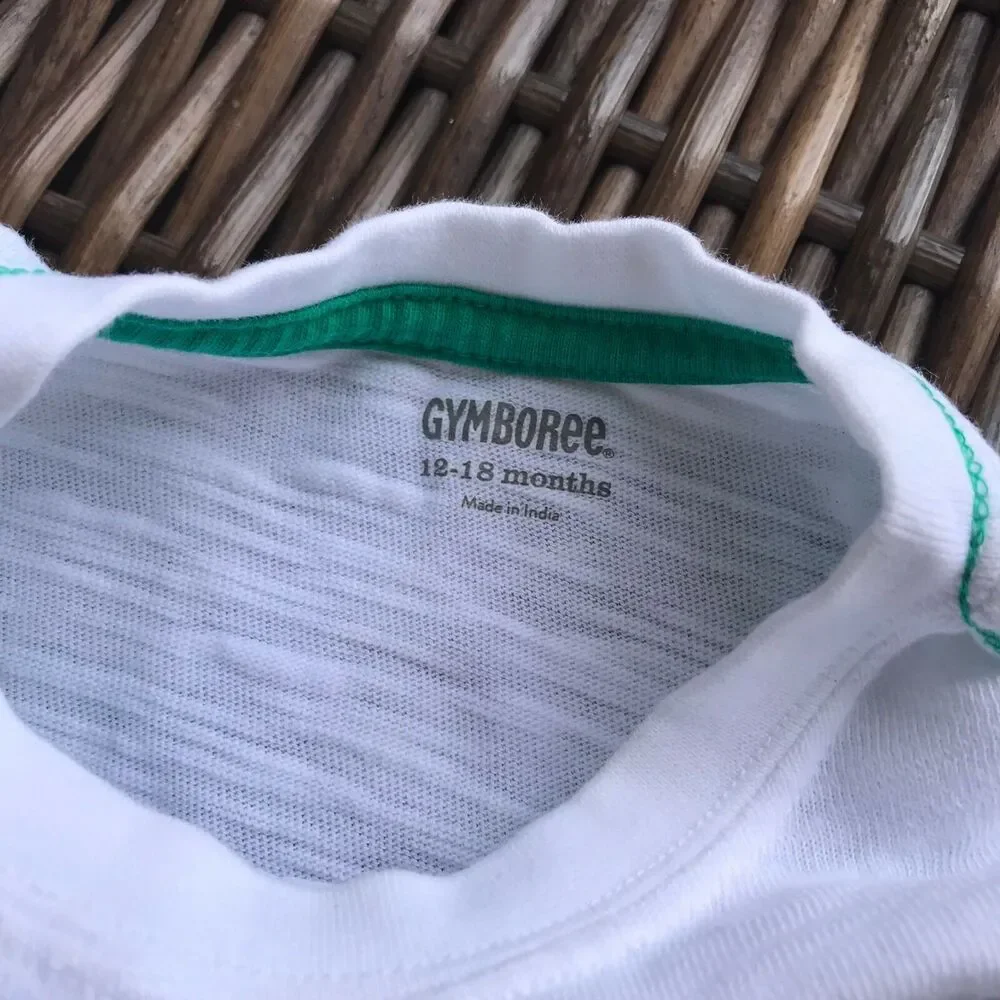 Gymboree Boys Tee Sz 12-18 Mo Tide Pool Mightier than the Waves Surfing Crab Top